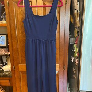 NWT Petite Assembly Blue Square Neck Jumpsuit SP